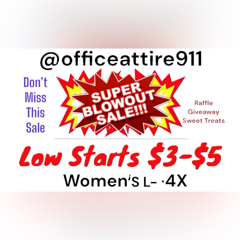 Low Starts Mon 4/21 6:45 pm Est Women’s L-4X Plus Size Mystery Bag Raffles - Picture 5 of 16